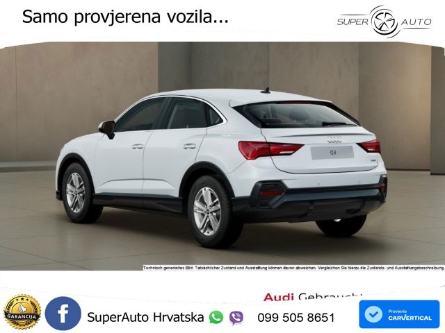 Audi Q3 Sportback 40 TDI (193 KS) quattro S tronic LED+GR SJED+ACC