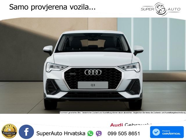 Audi Q3 Sportback 40 TDI (193 KS) quattro S tronic LED+GR SJED+ACC