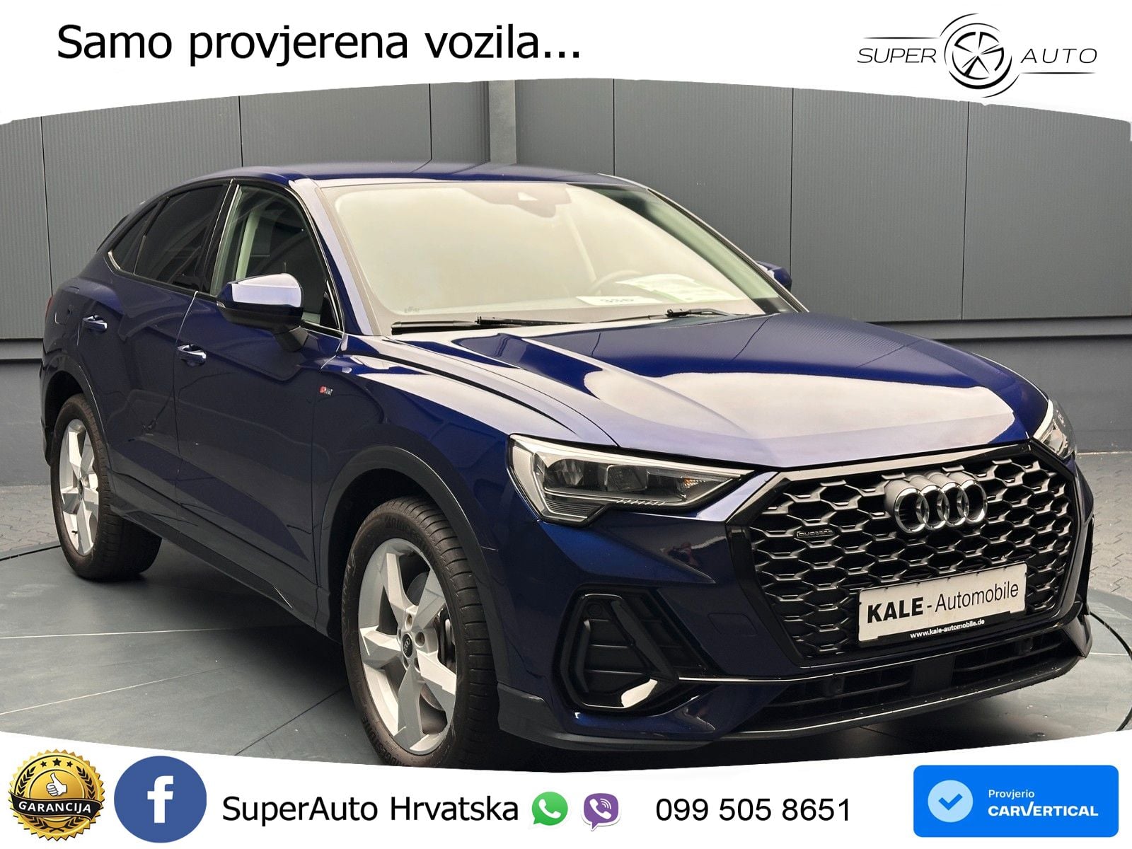 Audi Q3 Sportback 40 TDI (200 KS) quattro S tronic S line LED+GR SJED+ACC