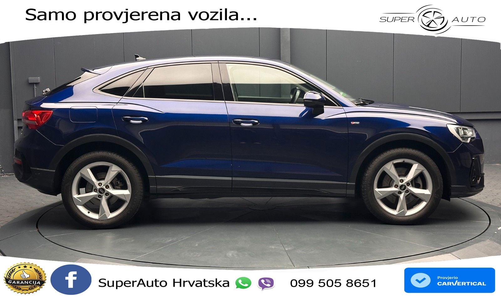 Audi Q3 Sportback 40 TDI (200 KS) quattro S tronic S line LED+GR SJED+ACC