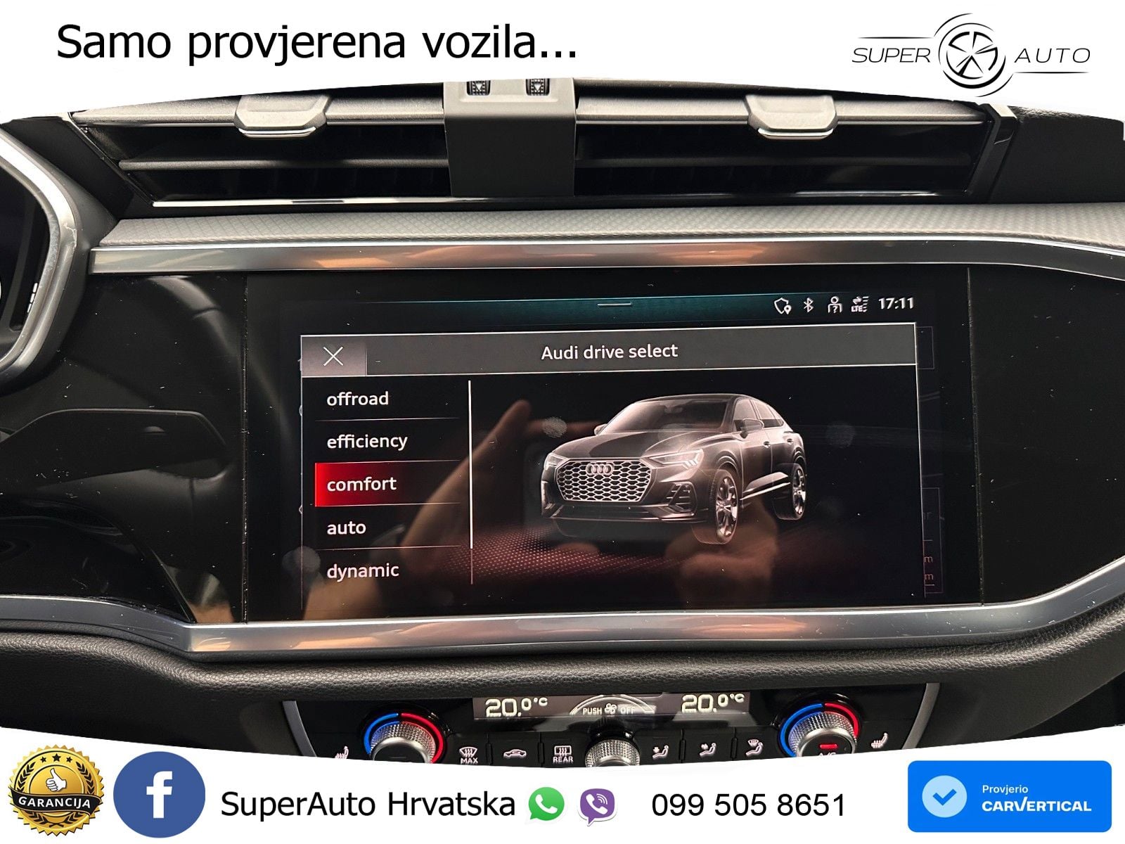 Audi Q3 Sportback 40 TDI (200 KS) quattro S tronic S line LED+GR SJED+ACC