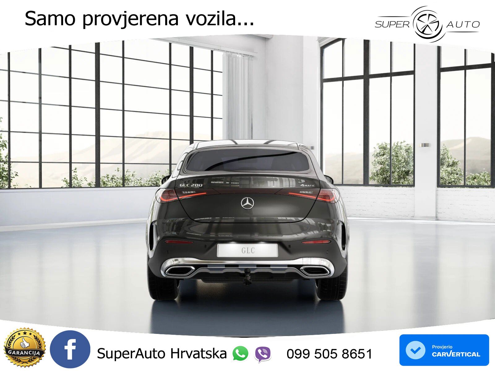 Mercedes GLC Coupe 200 (204 KS) 4MATIC 9G-TRONIC AMG LED+GR SJED+ACC