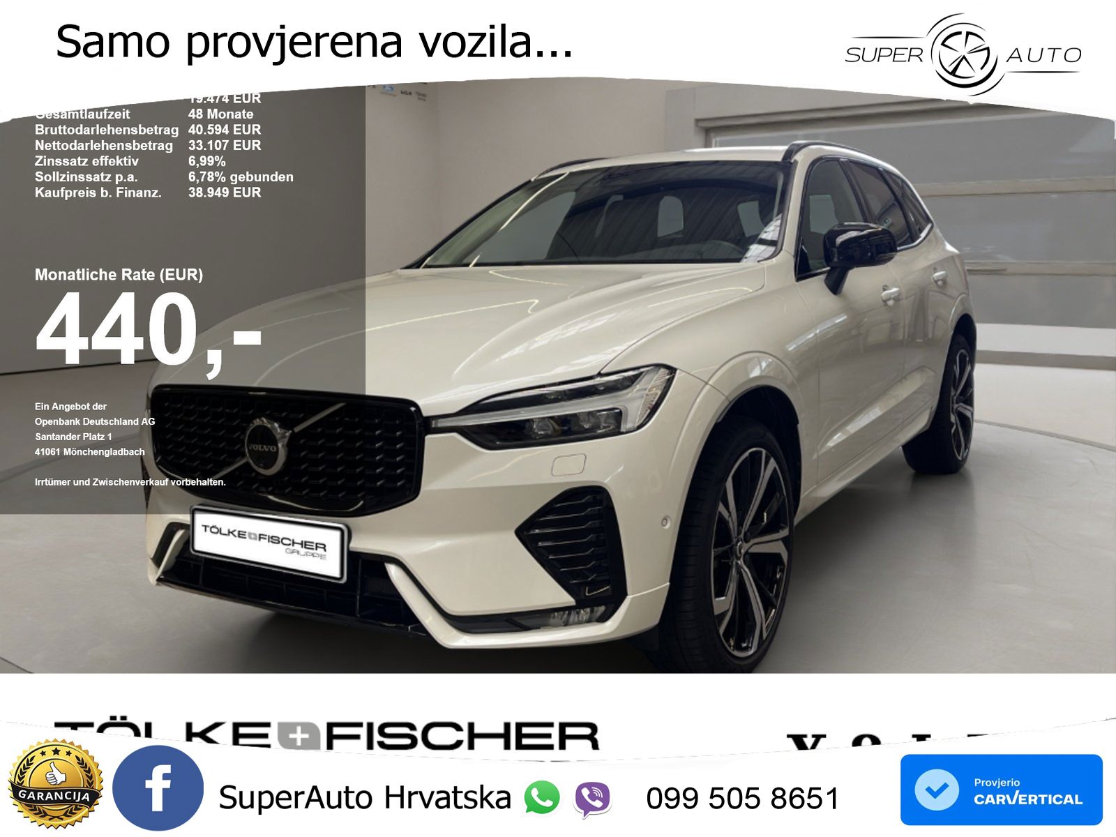Volvo XC60 B4 Diesel AWD Geartronic ACC+GR SJED+360+PANO