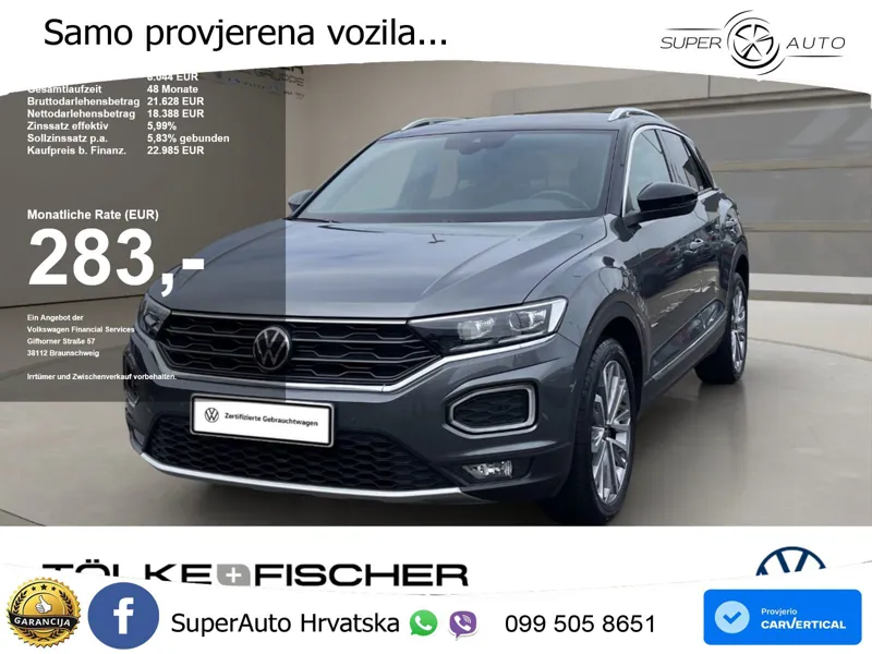 Volkswagen T-Roc 1.5 TSI (150 KS) DSG LED+GR SJED+ACC