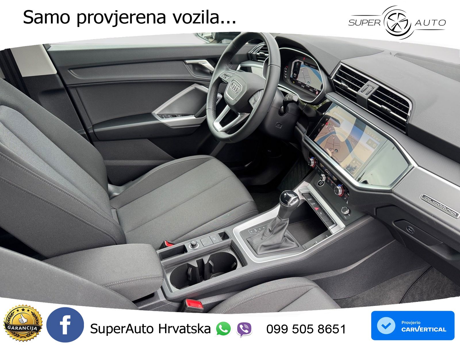 Audi Q3 40 TDI (193 KS) quattro S tronic LED+GR SJED+ACC