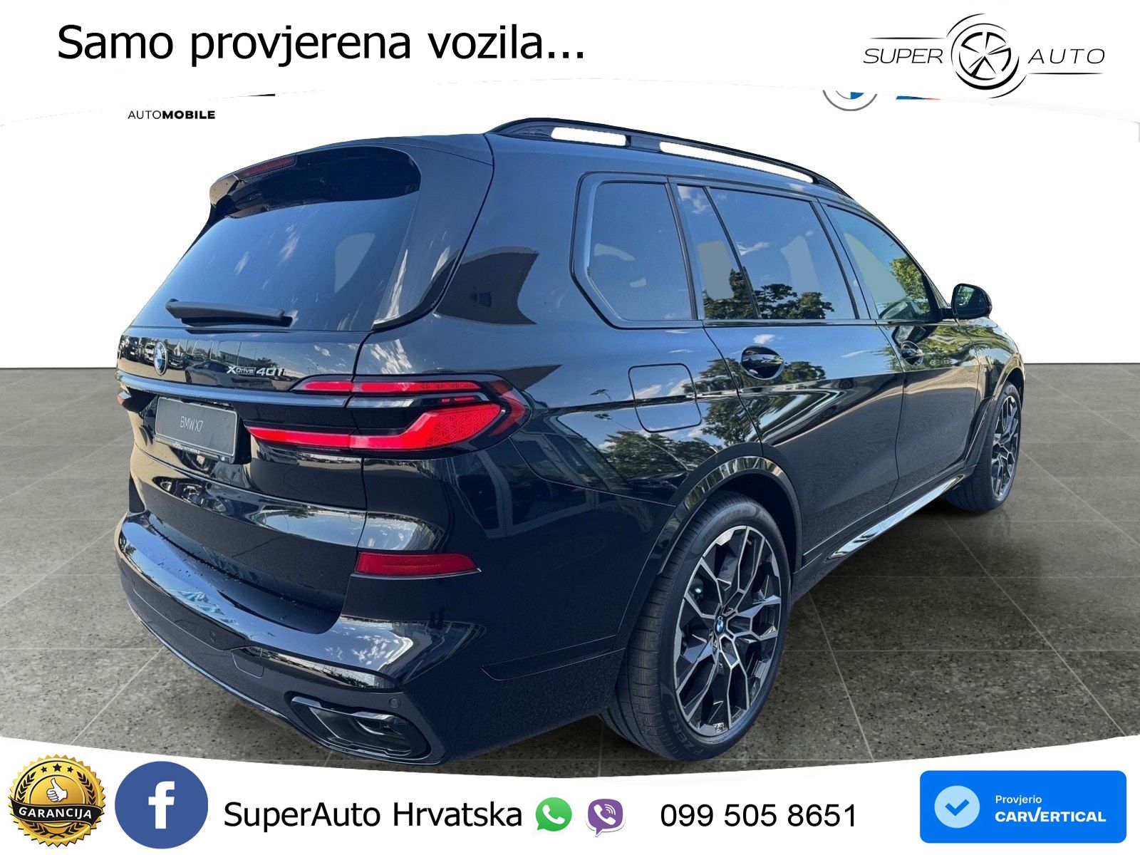 BMW X7 40i (381 KS) xDrive Steptronic M Sport ZRAČNI+ACC+GR SJED+KAM+PANO