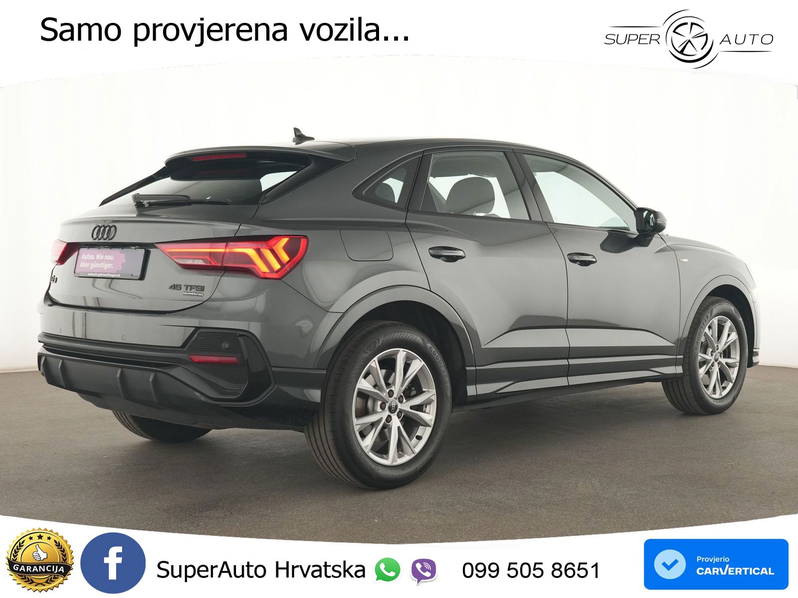 Audi Q3 II Sportback 45 TFSI (245 KS) quattro S tronic S line