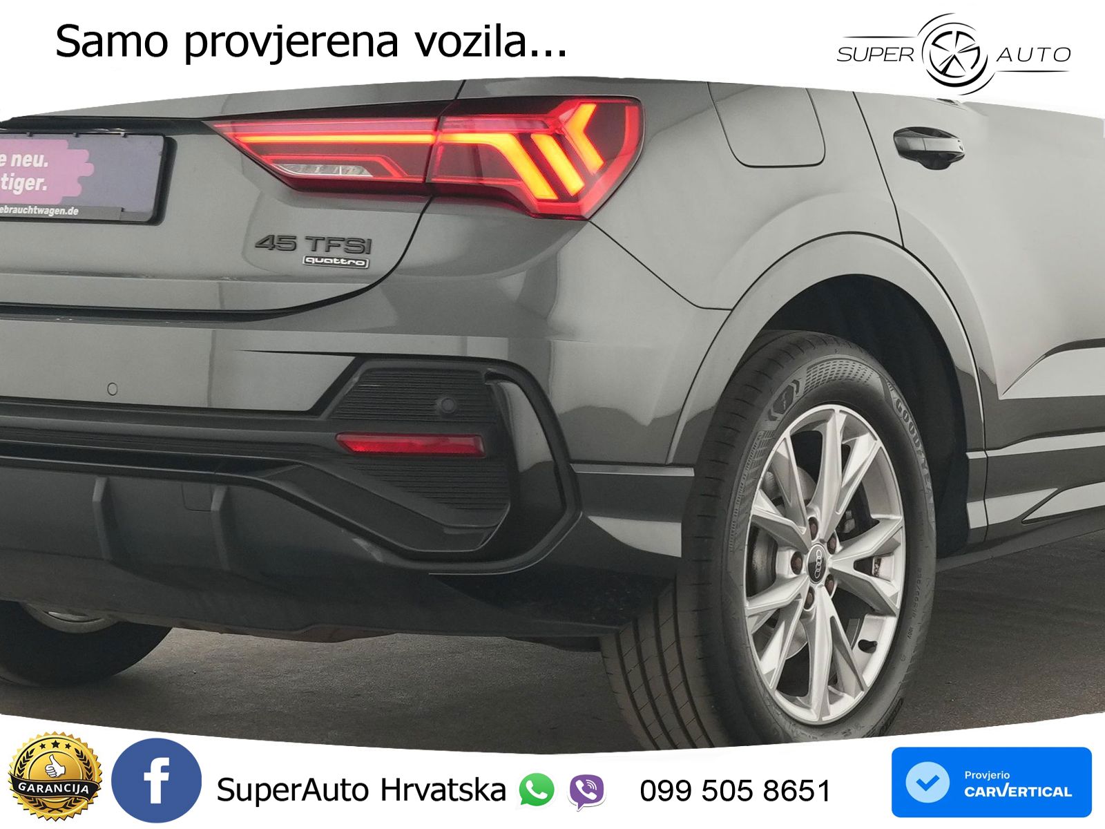 Audi Q3 II Sportback 45 TFSI (245 KS) quattro S tronic S line