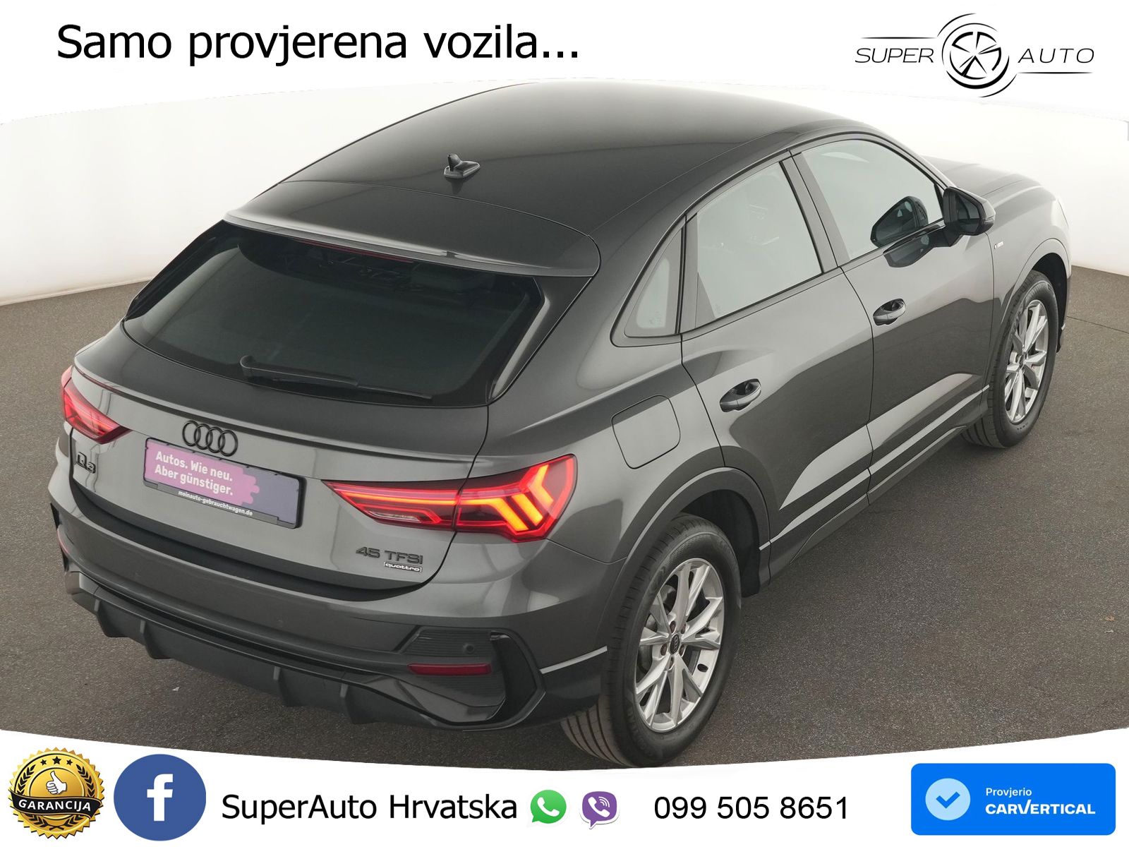 Audi Q3 II Sportback 45 TFSI (245 KS) quattro S tronic S line