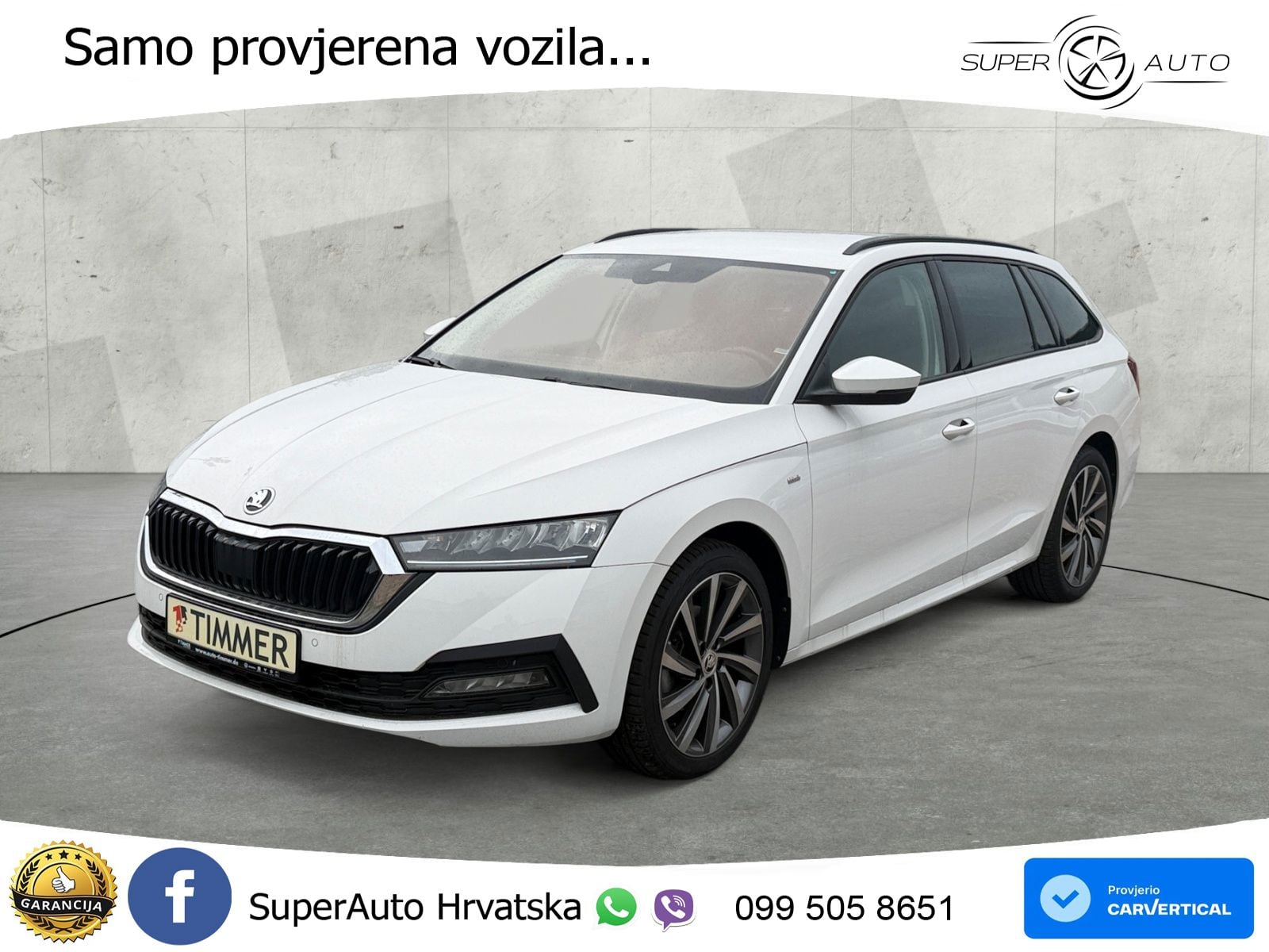 Škoda Octavia Combi 2.0 TDI (150 KS) DSG LED+GR SJED+ACC