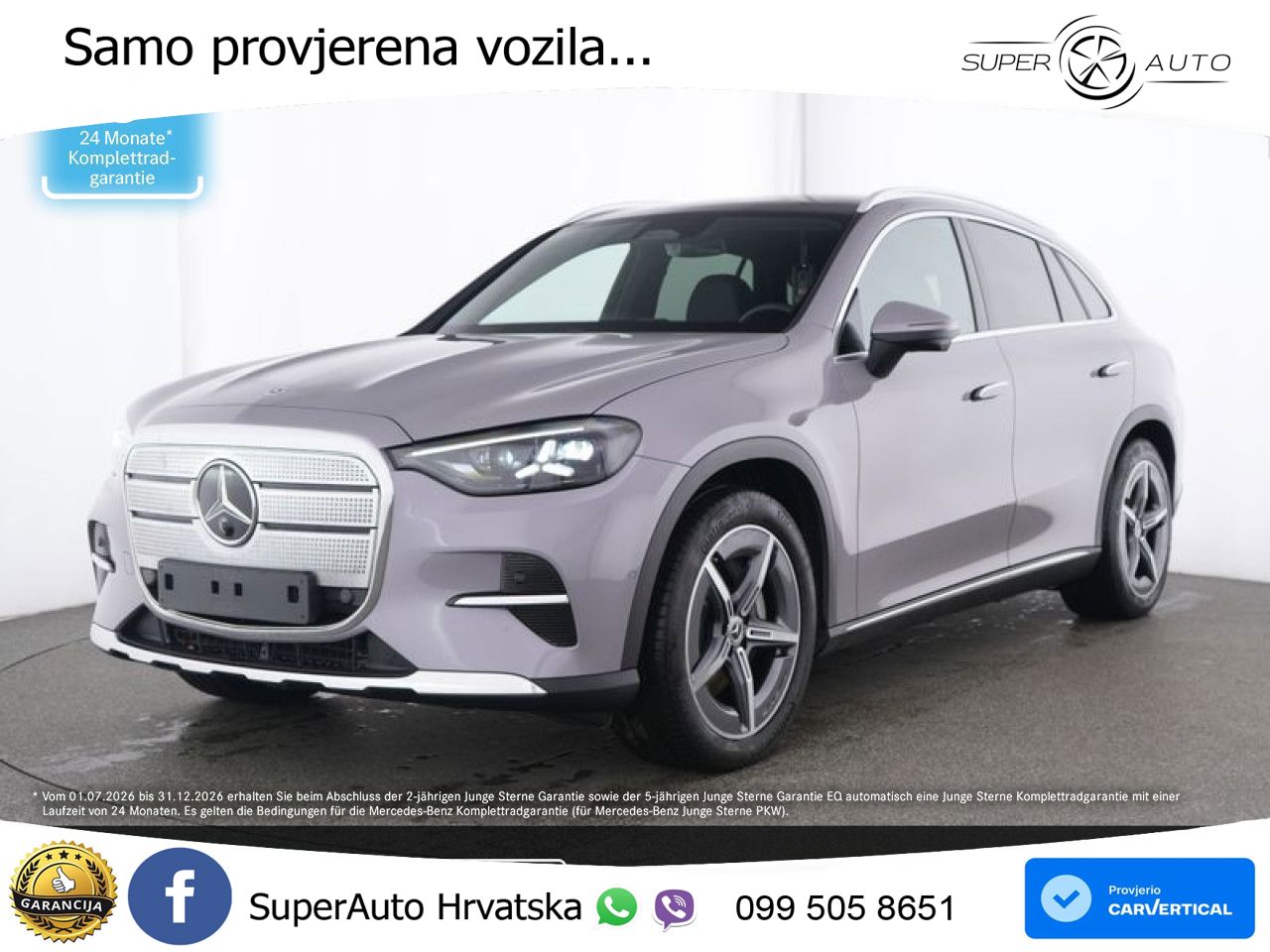 Mercedes GLC 400 94 kWh (489 KS) 4MATIC EQ Technology ZRAČNI+ACC+GR SJED+KAM+PANO