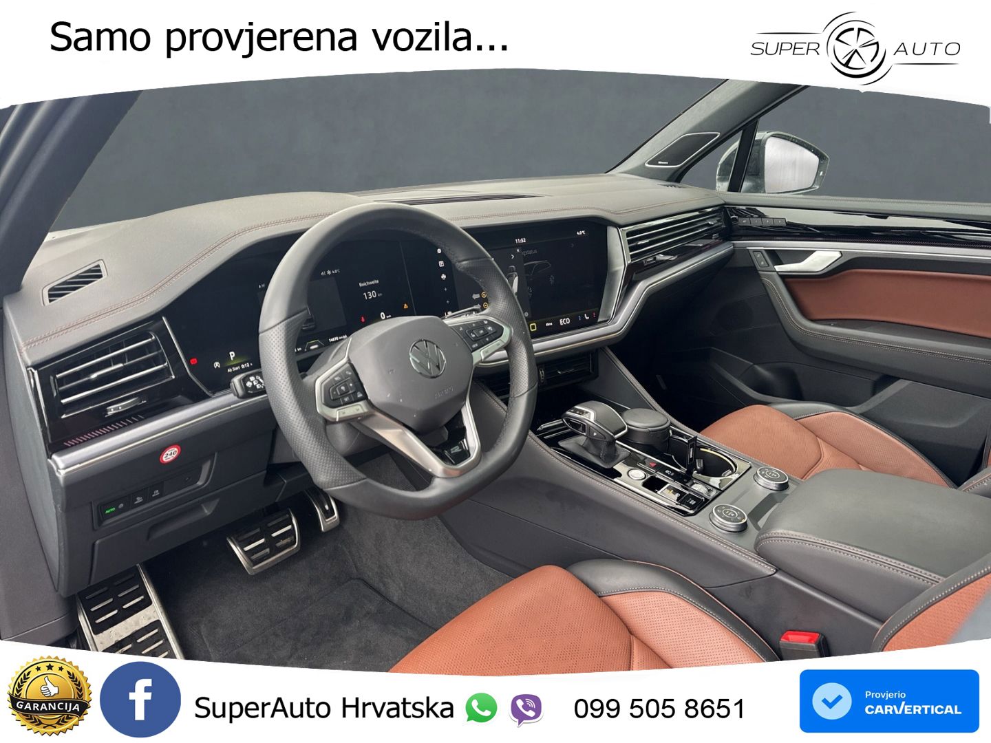 Volkswagen Touareg 3.0 V6 TDI (286 KS) 4MOTION Tiptronic ZRAČNI+ACC+GR SJED+KAM+PANO