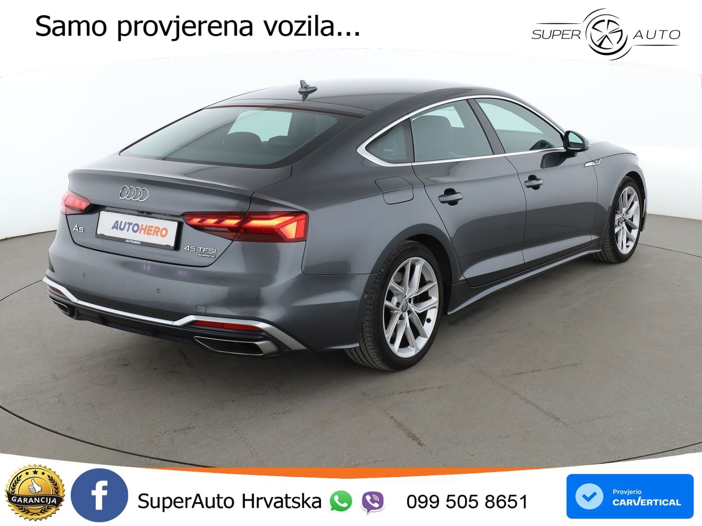 Audi A5 Sportback 45 TFSI (245 KS) quattro ultra S tronic S line MATRIX+GR SJED+KAM