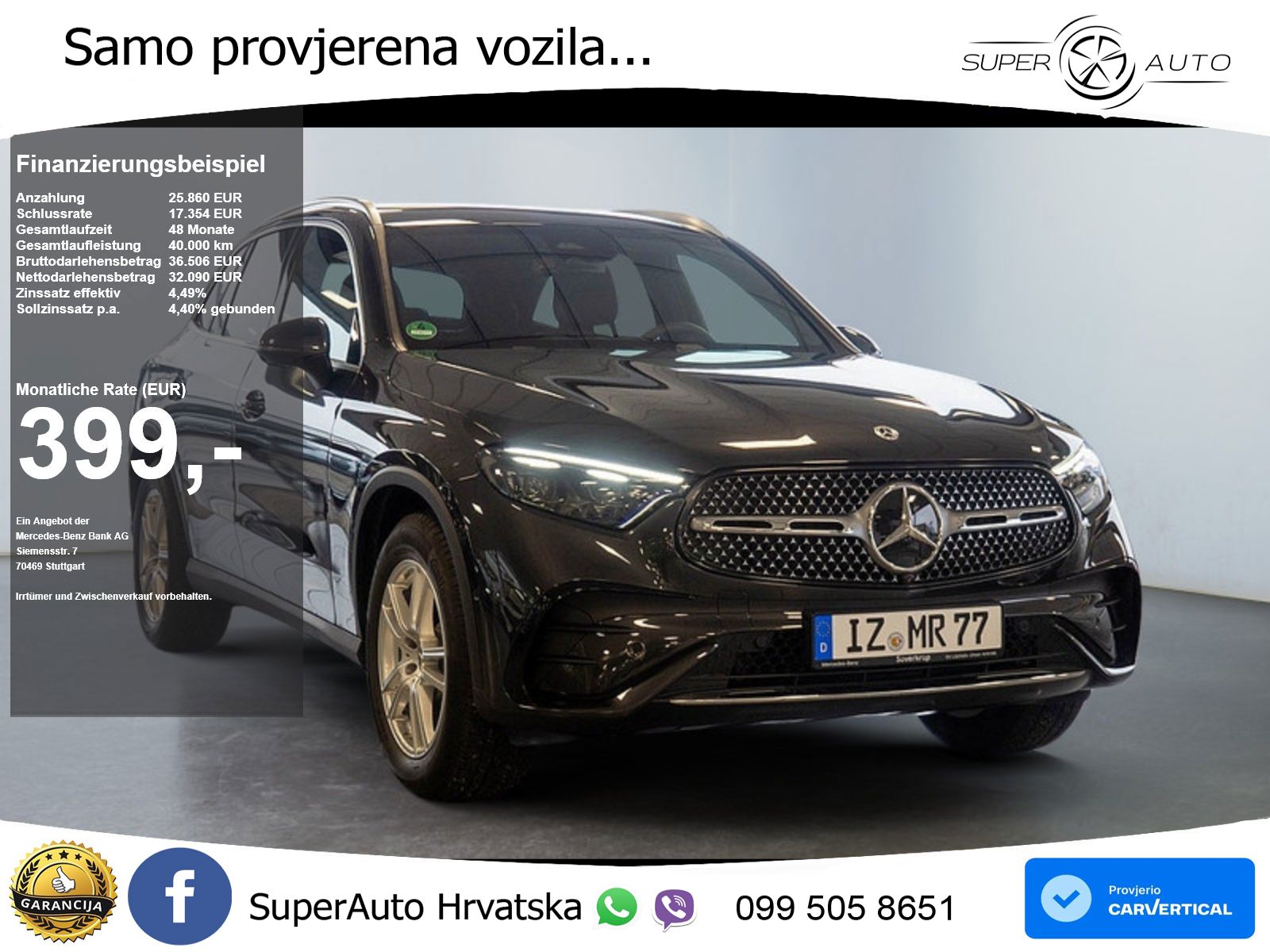 Mercedes GLC 220d (197 KS) 4MATIC 9G-TRONIC AMG LED+GR SJED+ACC