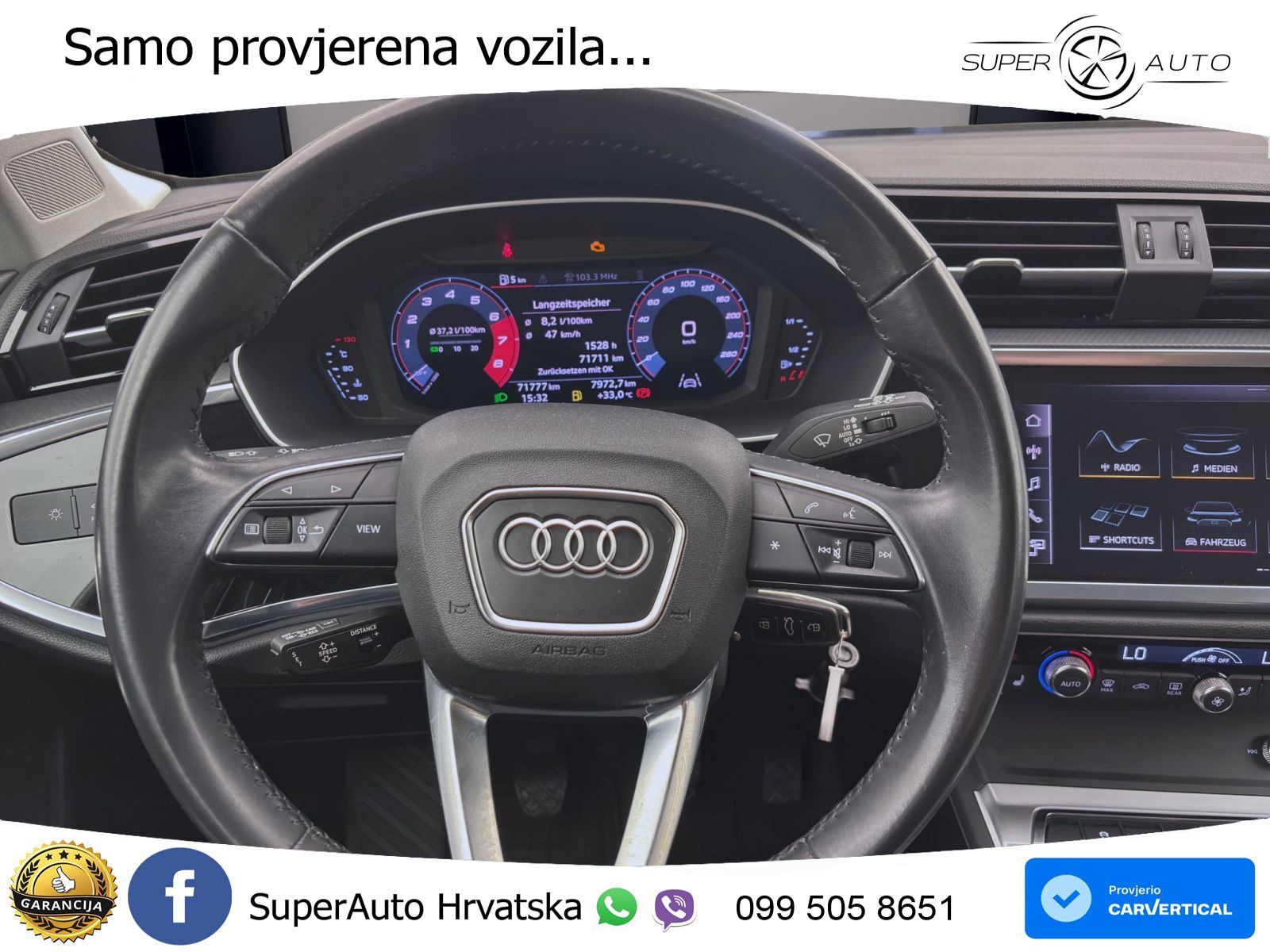 Audi Q3 35 TFSI (150 KS) advanced LED+GR SJED+ACC