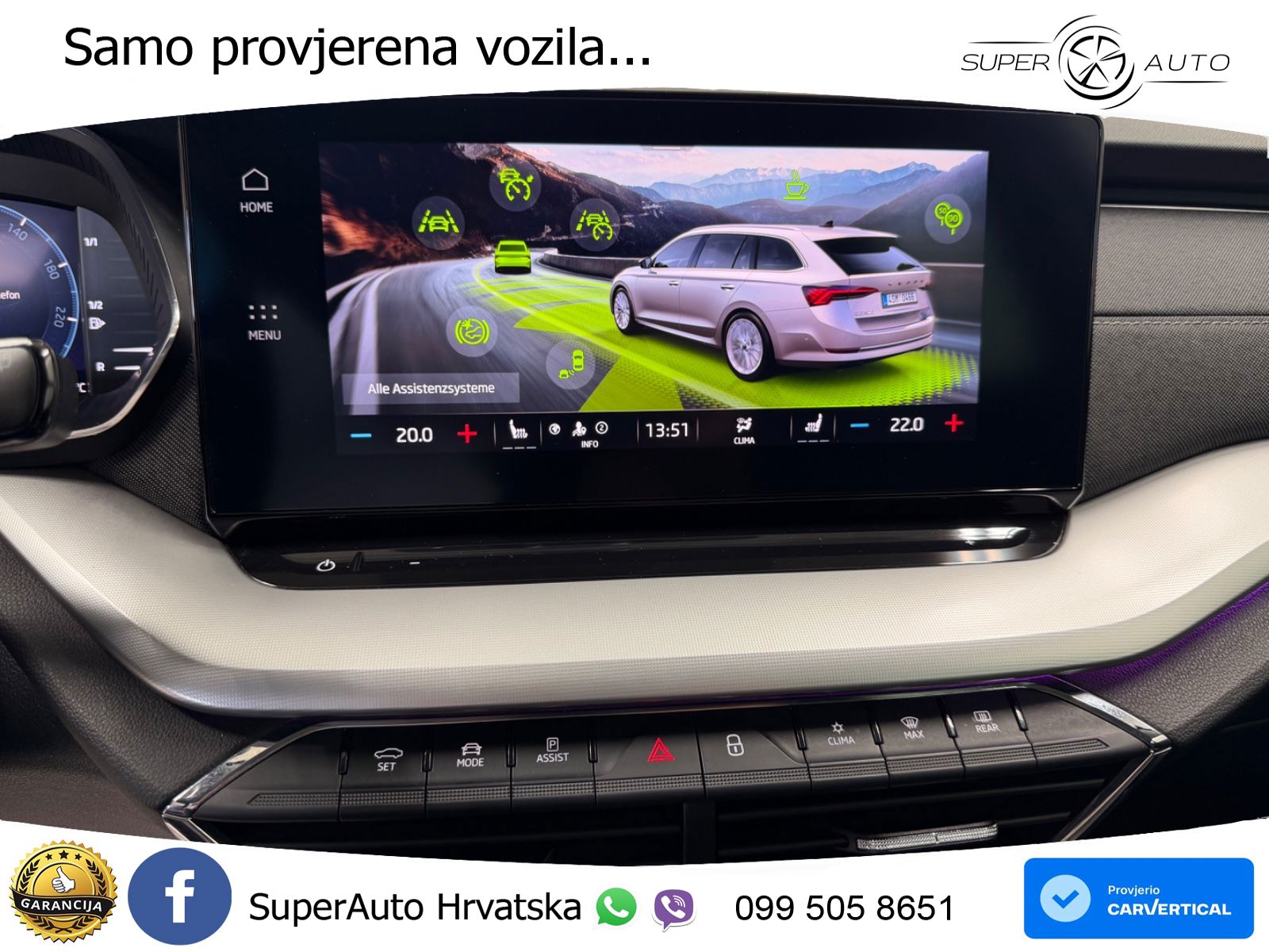 Škoda Octavia Combi 2.0 TDI (150 KS) DSG LED+GR SJED+ACC
