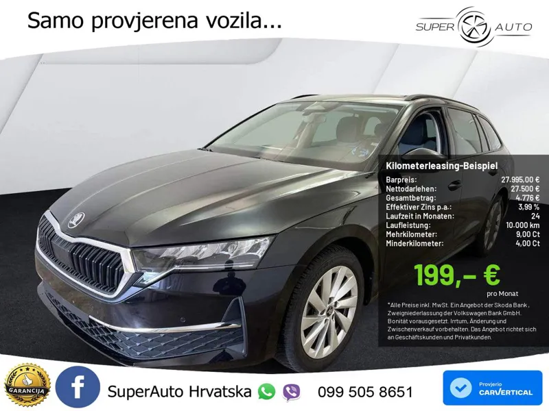 Škoda Octavia Combi 2.0 TDI (150 KS) DSG Selection LED+GR SJED+ACC