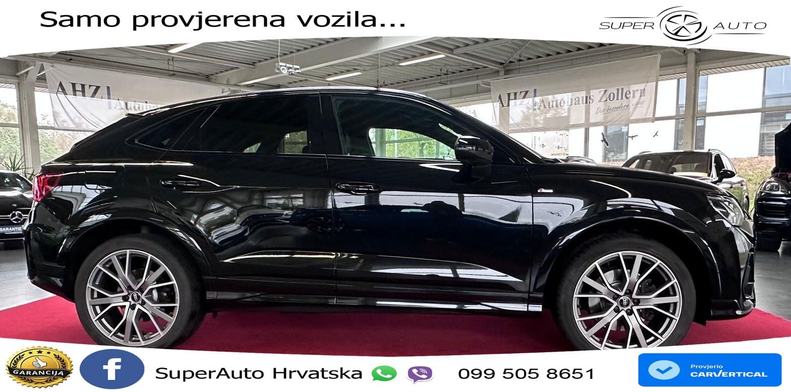 Audi Q3 Sportback 40 TDI (200 KS) quattro S tronic S line LED+GR SJED+ACC