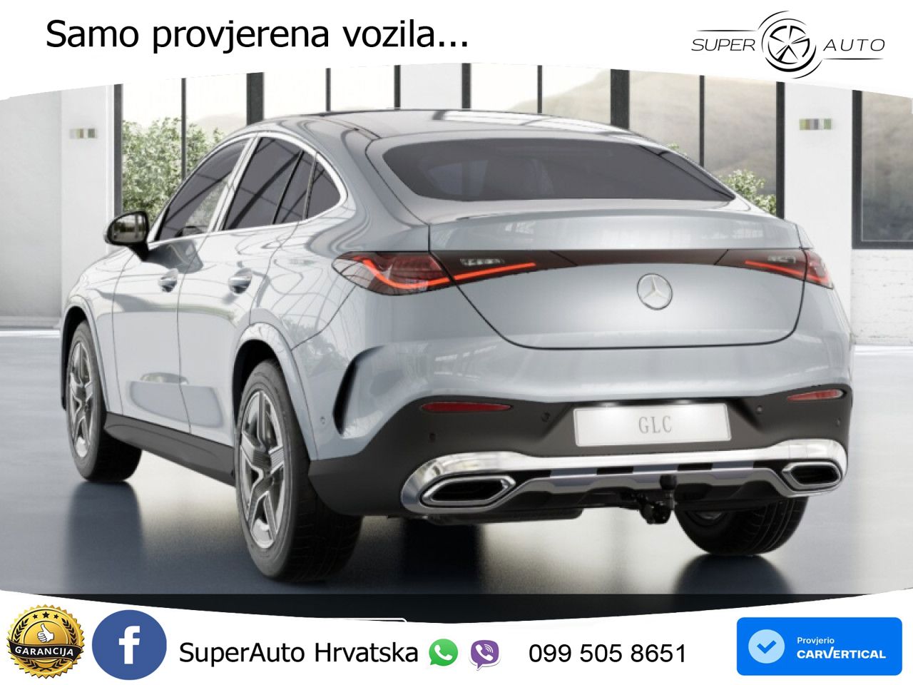 Mercedes GLC Coupe 300d (269 KS) 4MATIC 9G-TRONIC AMG ZRAČNI+ACC+GR SJED+360+PANO