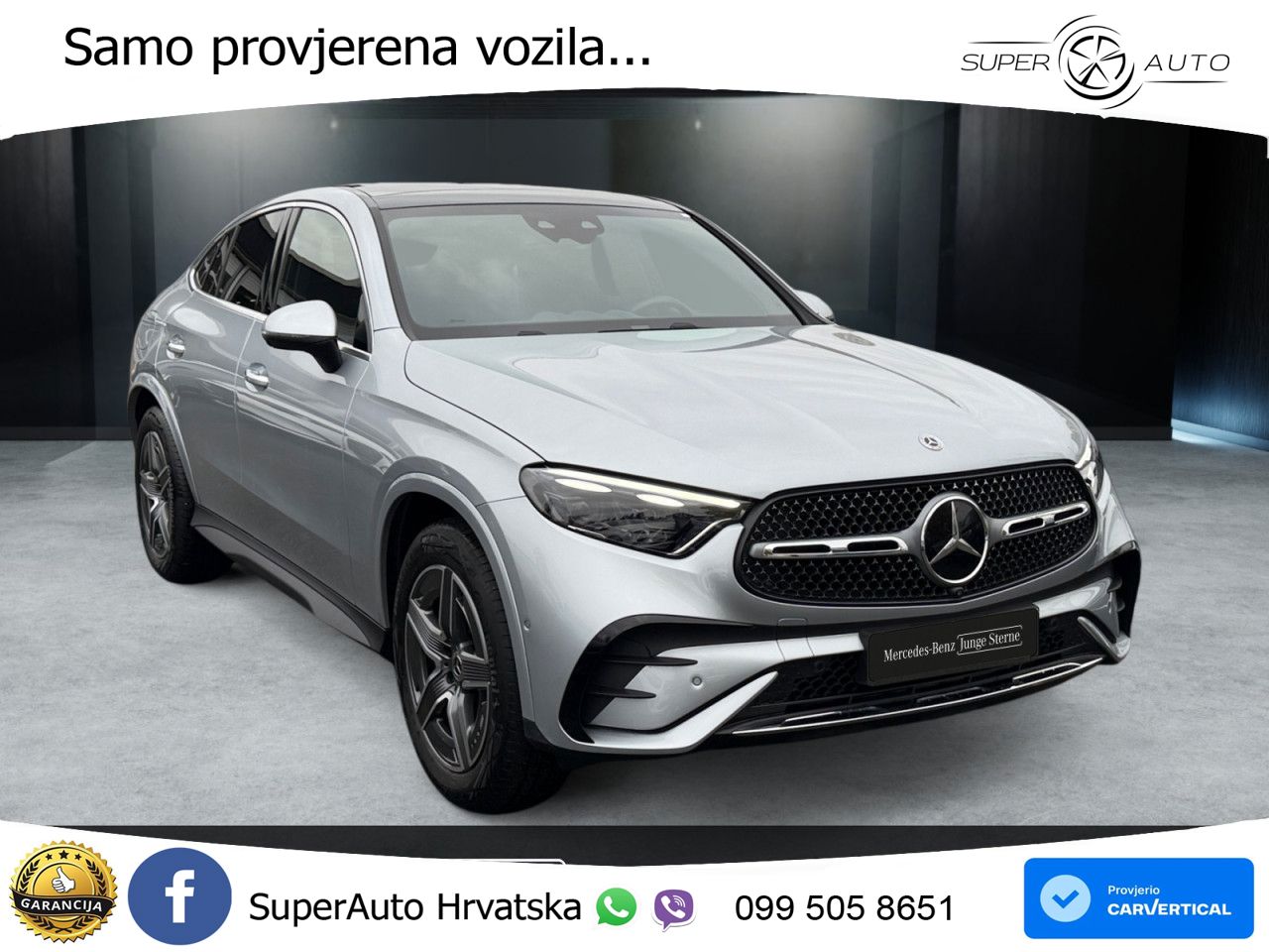 Mercedes GLC Coupe 300d (269 KS) 4MATIC 9G-TRONIC AMG ZRAČNI+ACC+GR SJED+360+PANO