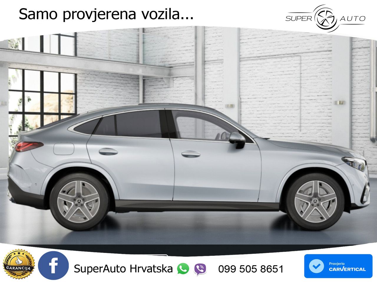 Mercedes GLC Coupe 300d (269 KS) 4MATIC 9G-TRONIC AMG ZRAČNI+ACC+GR SJED+360+PANO