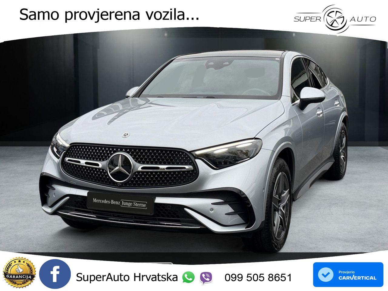 Mercedes GLC Coupe 300d (269 KS) 4MATIC 9G-TRONIC AMG ZRAČNI+ACC+GR SJED+360+PANO