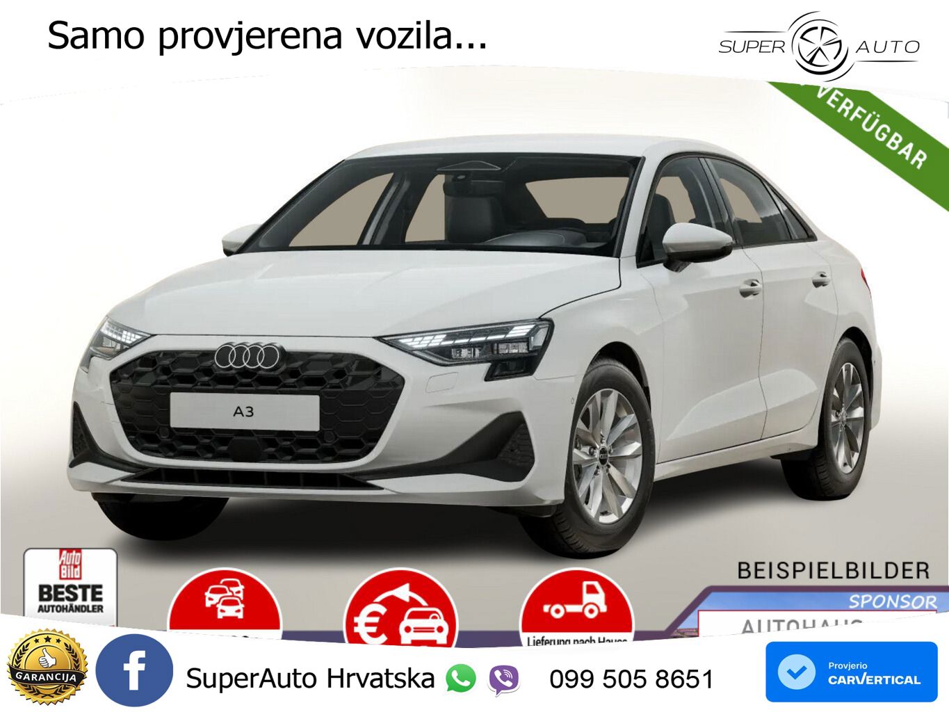 Audi A3 Limuzina 30 TDI (116 KS)