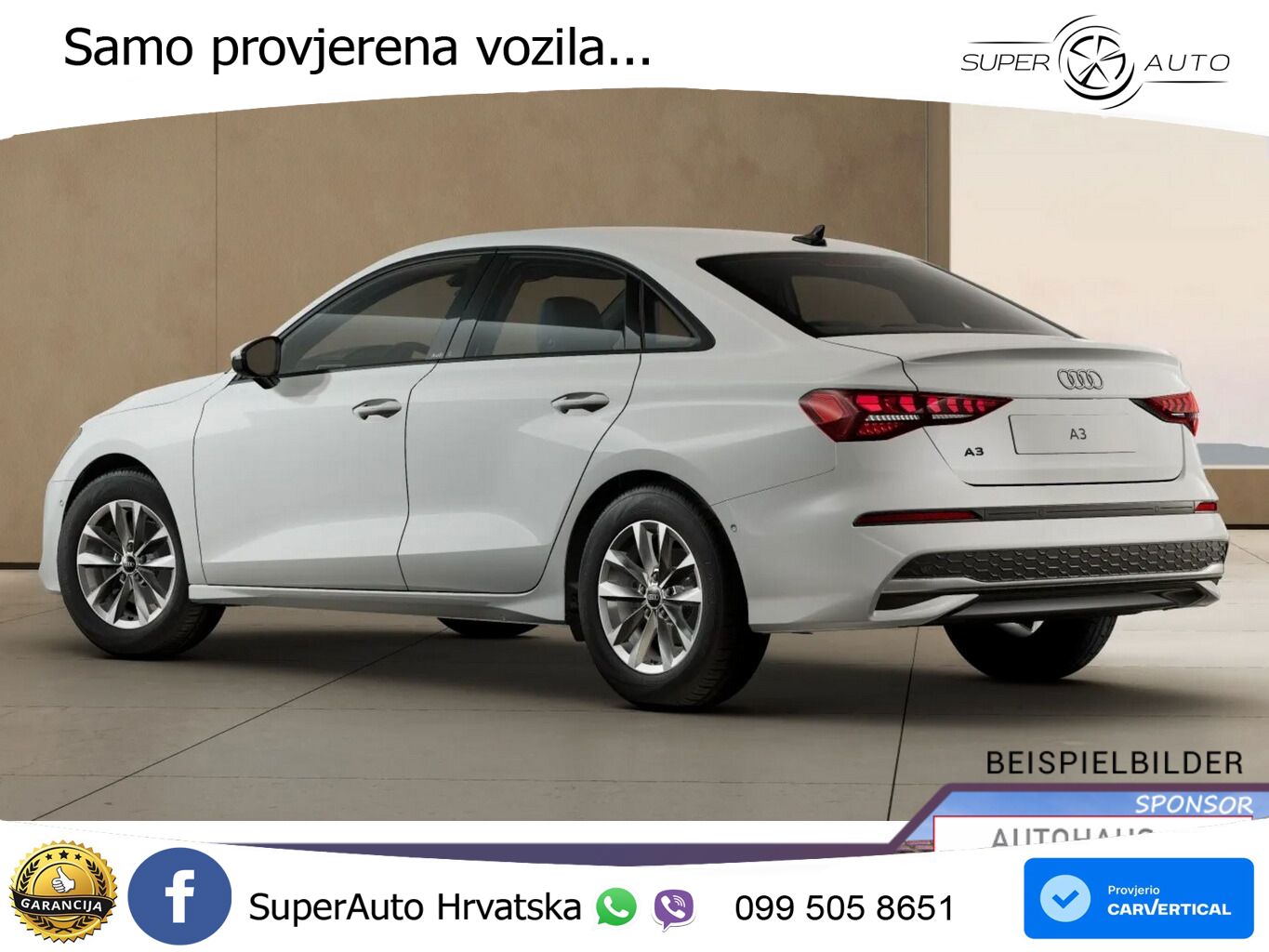 Audi A3 Limuzina 30 TDI (116 KS)
