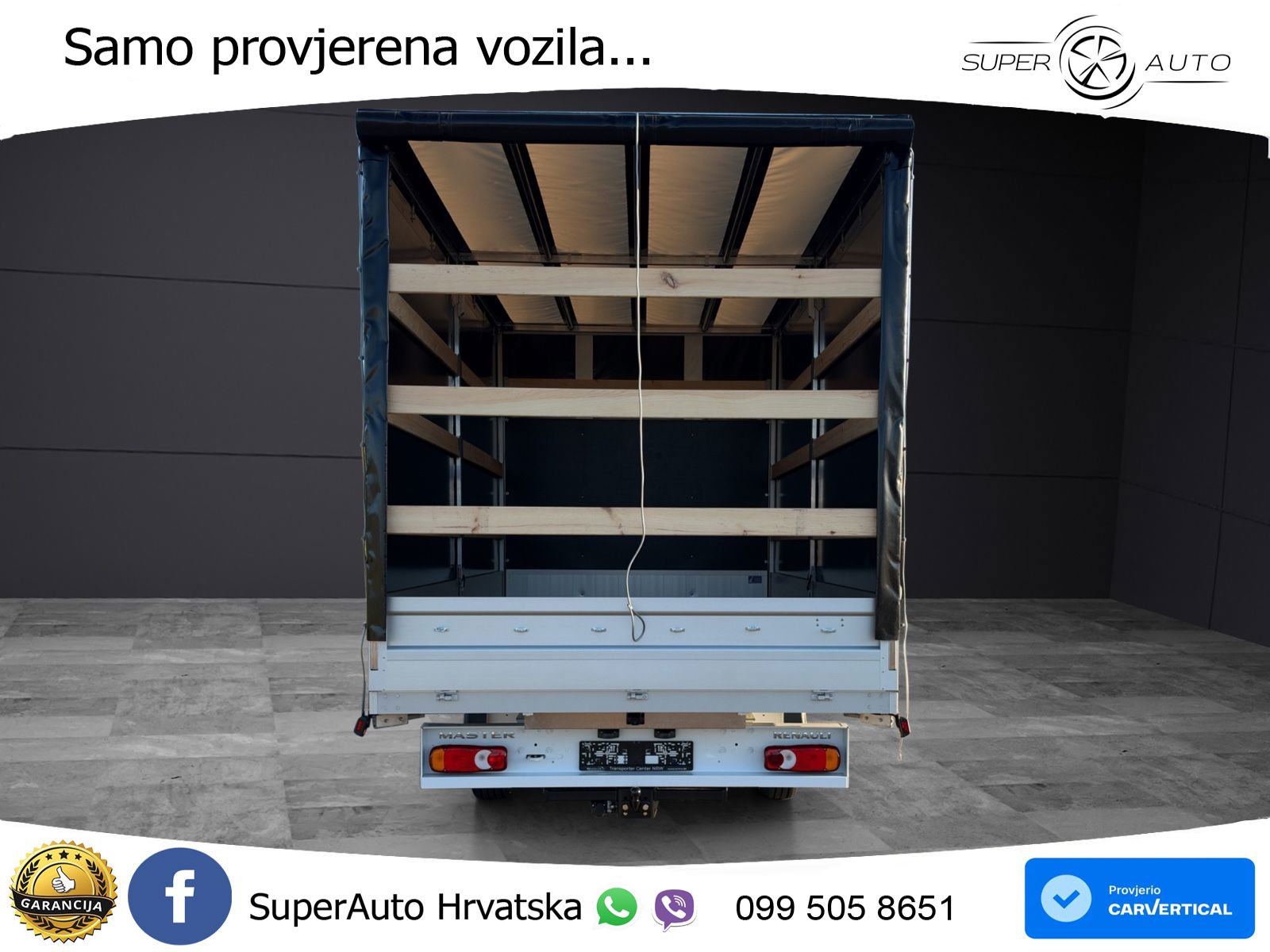 Renault Master 2x Schiebeplane Luftfederung AHK 170 KS