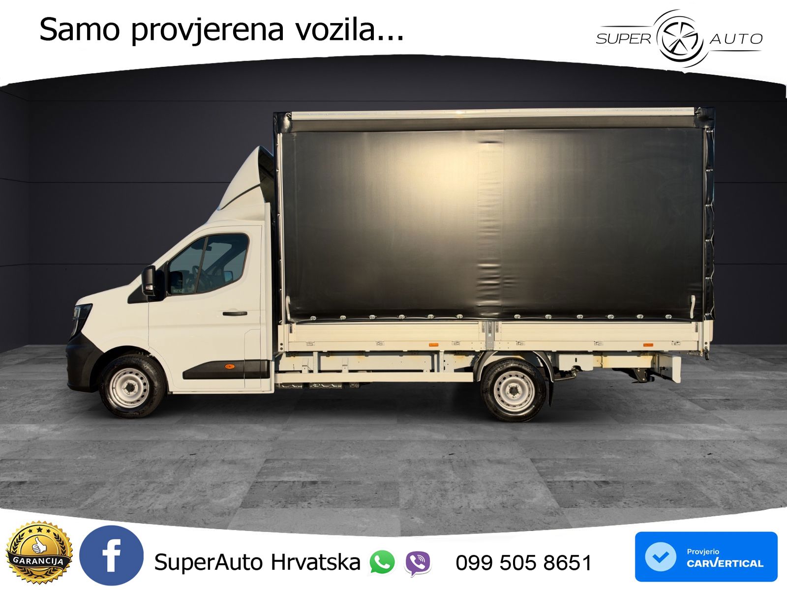 Renault Master 2x Schiebeplane Luftfederung AHK 170 KS