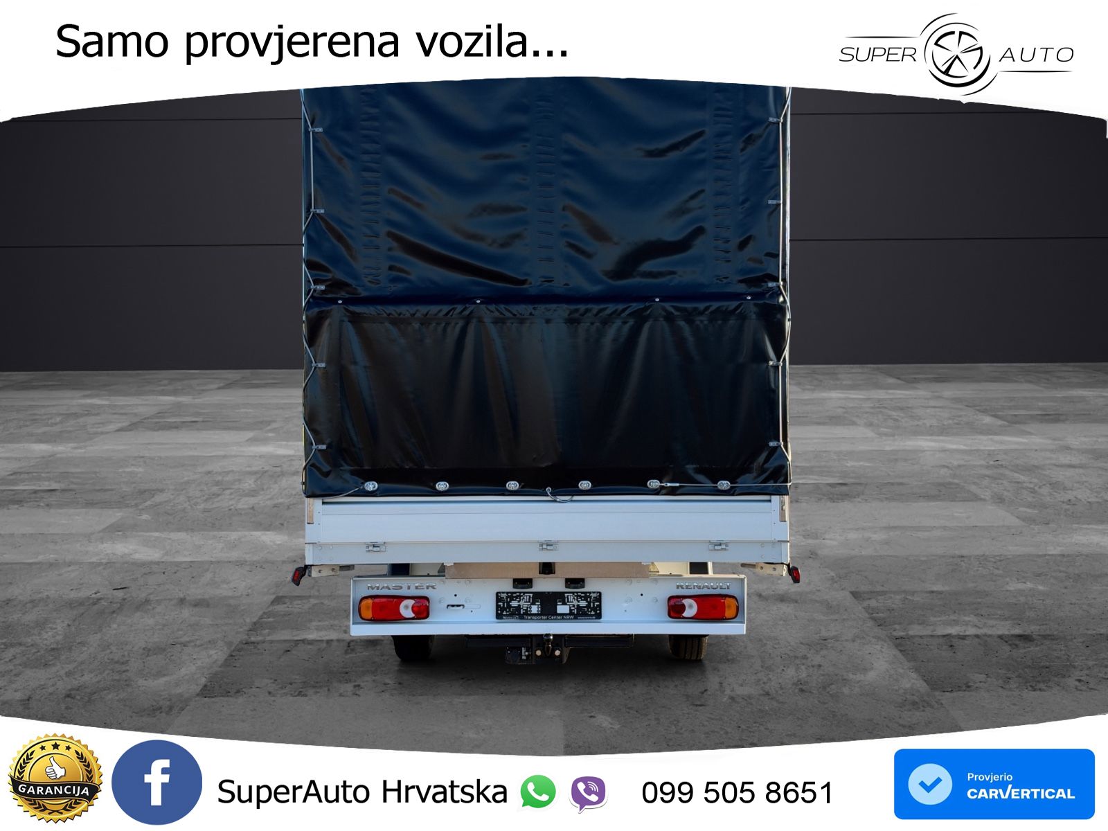 Renault Master 2x Schiebeplane Luftfederung AHK 170 KS