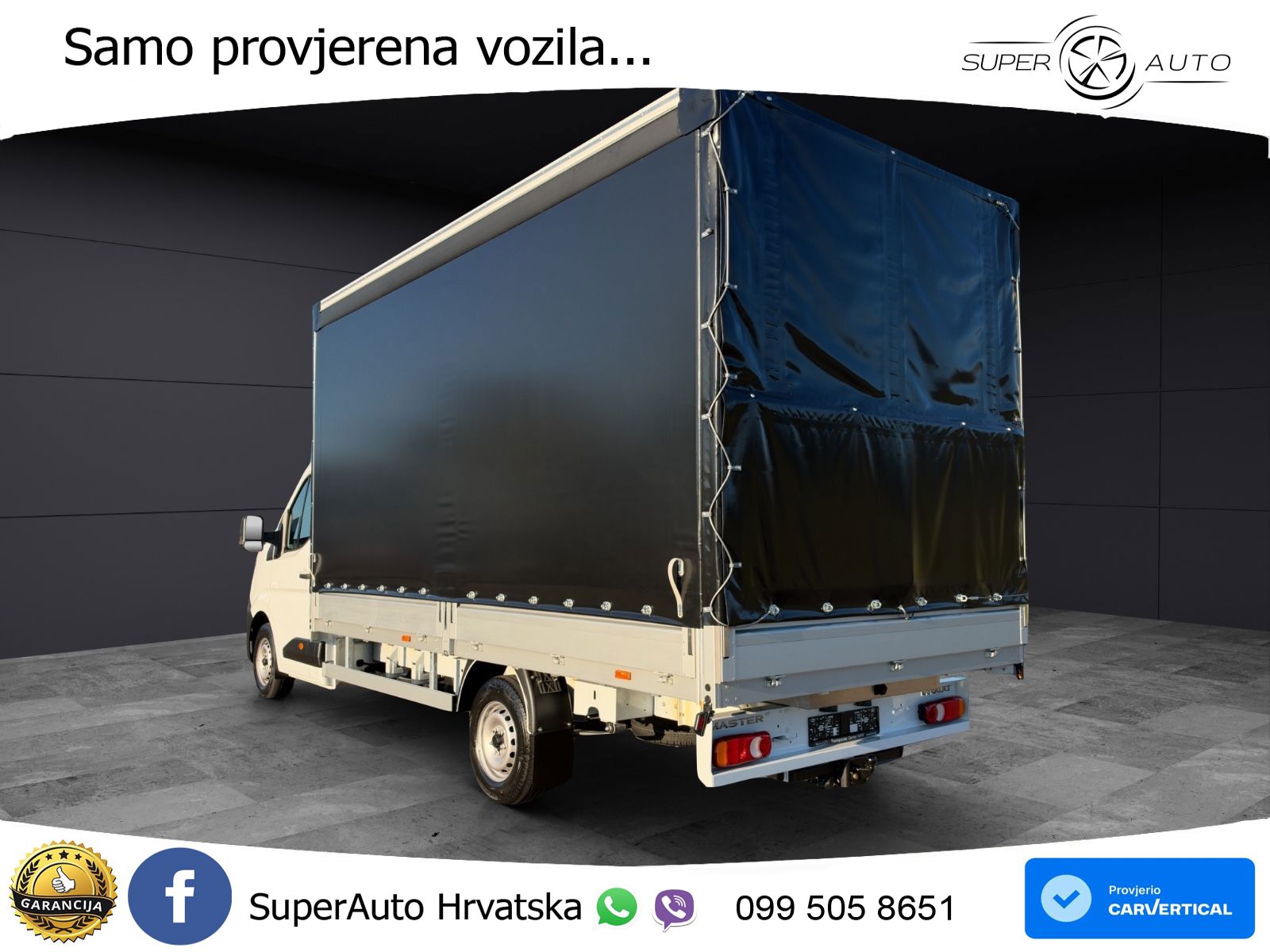 Renault Master 2x Schiebeplane Luftfederung AHK 170 KS