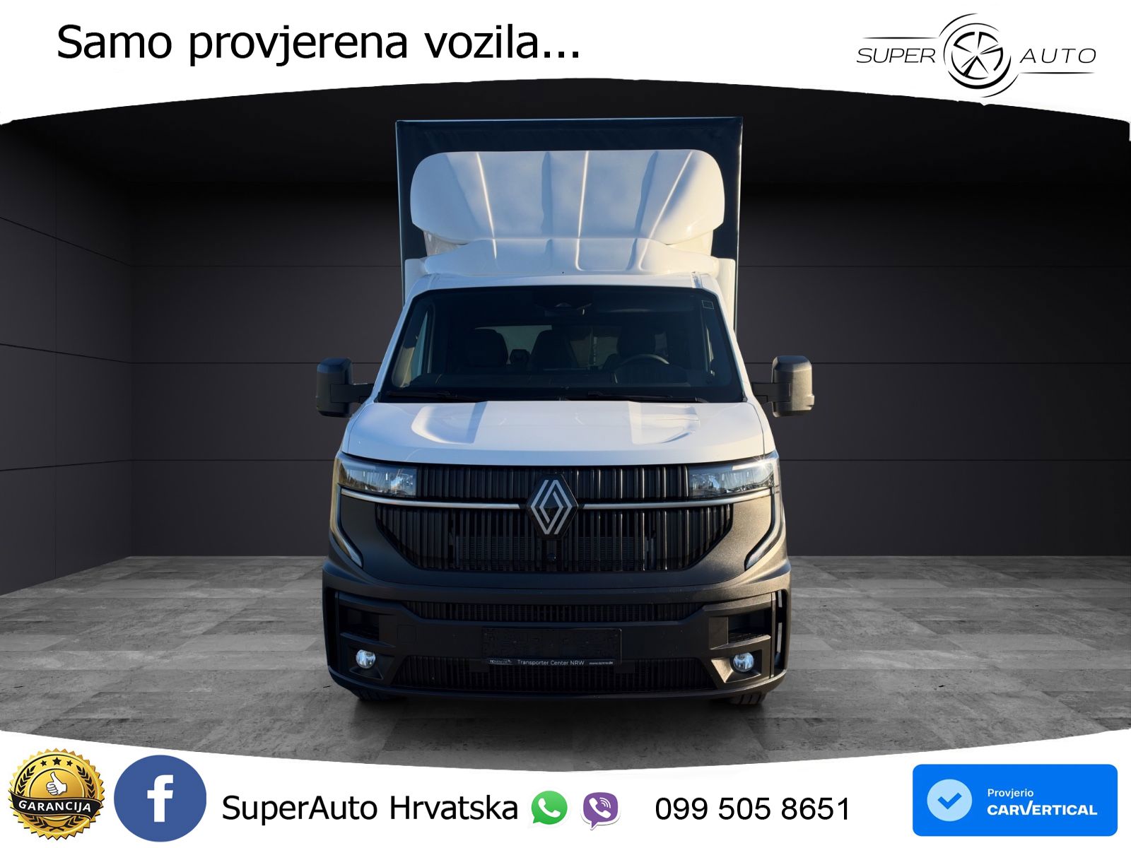 Renault Master 2x Schiebeplane Luftfederung AHK 170 KS