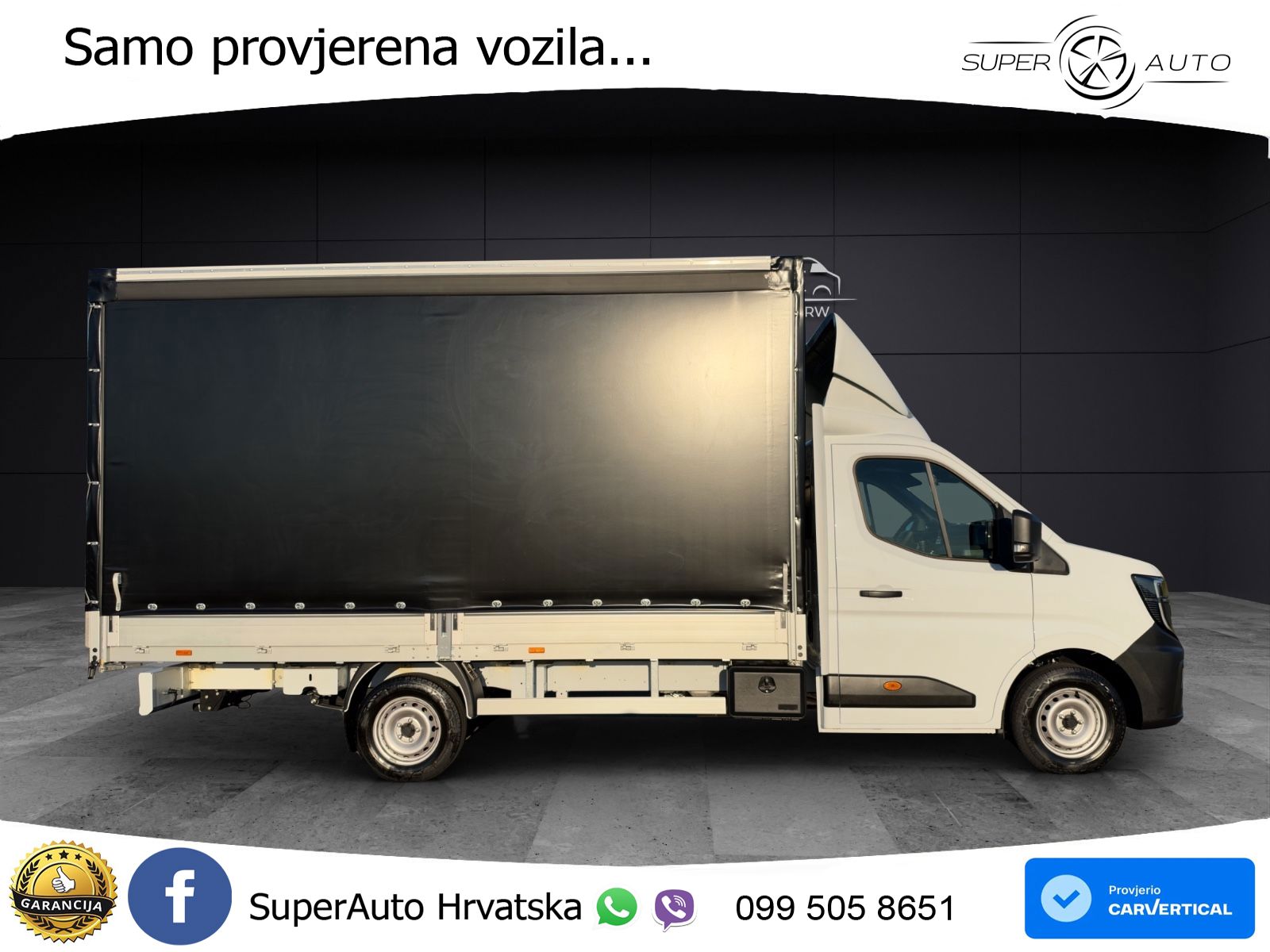 Renault Master 2x Schiebeplane Luftfederung AHK 170 KS