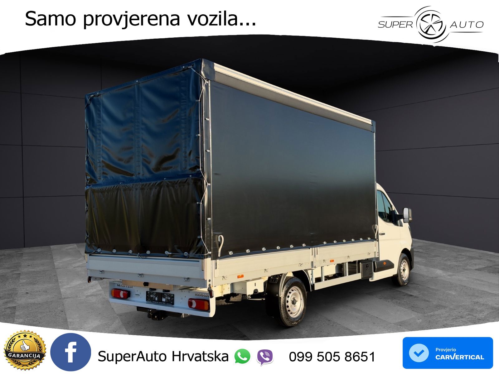 Renault Master 2x Schiebeplane Luftfederung AHK 170 KS