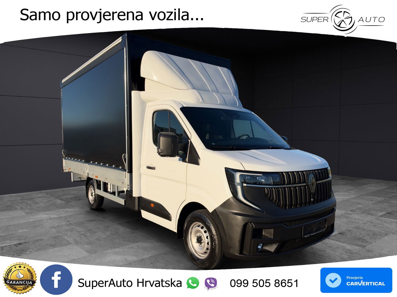 Renault Master 2x Schiebeplane Luftfederung AHK 170 KS