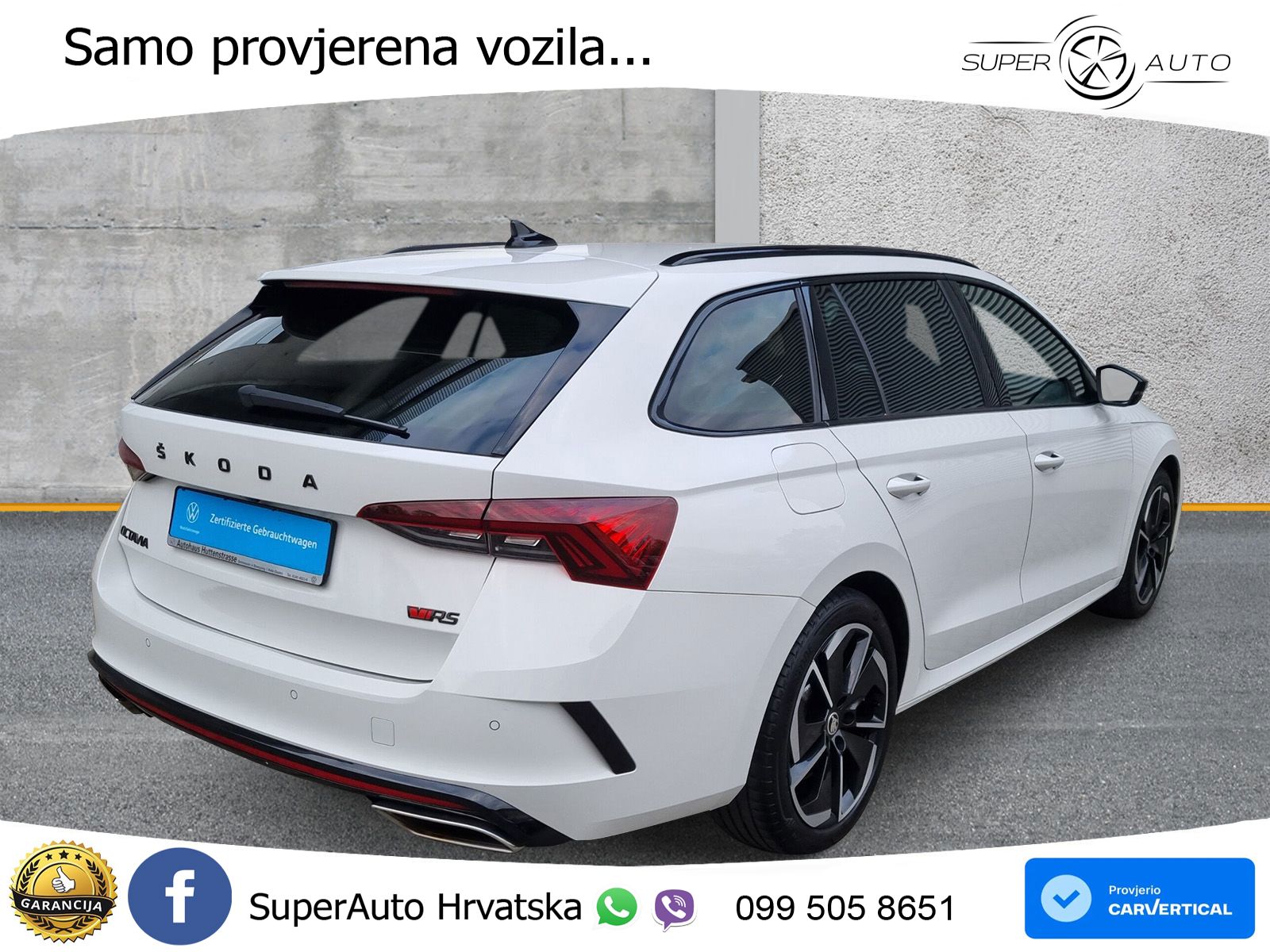 Škoda Octavia Combi RS 2.0 TSI (245 KS) DSG LED+GR SJED+ACC