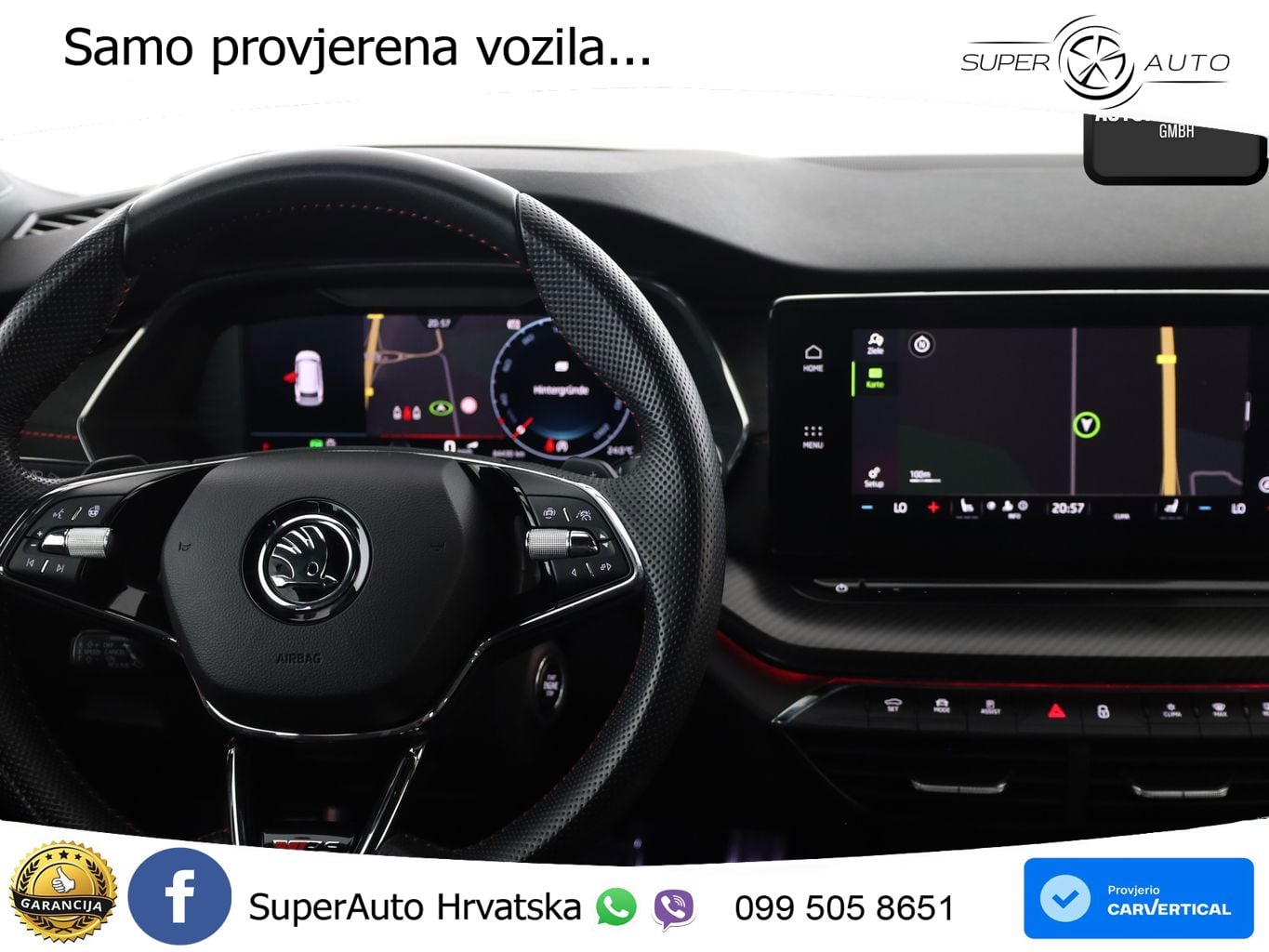 Škoda Octavia Combi RS 2.0 TDI (200 KS) DSG LED+GR SJED+ACC