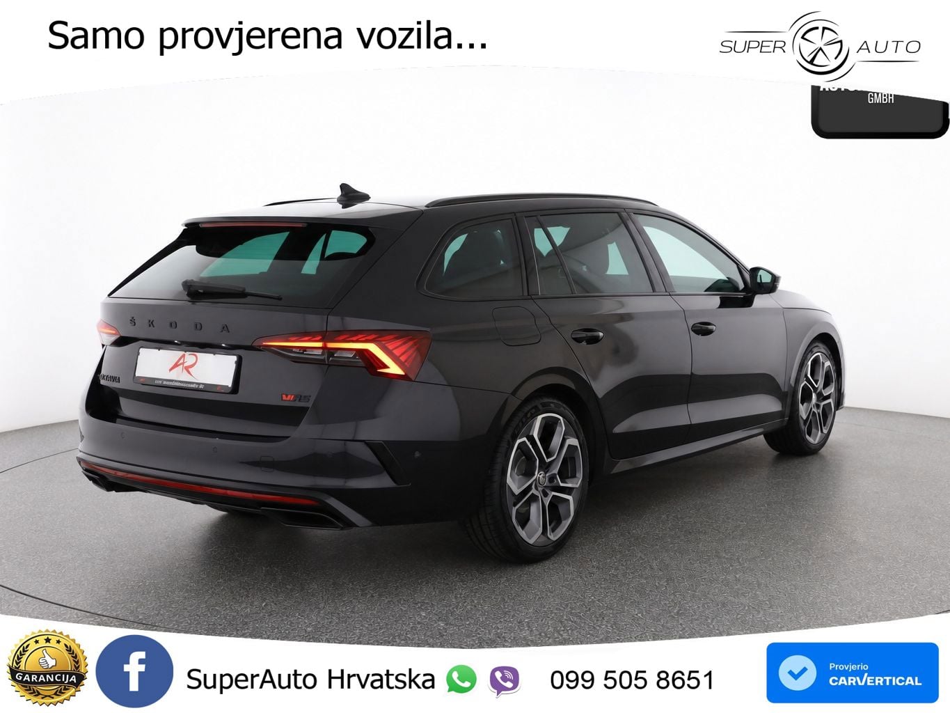 Škoda Octavia Combi RS 2.0 TDI (200 KS) DSG LED+GR SJED+ACC