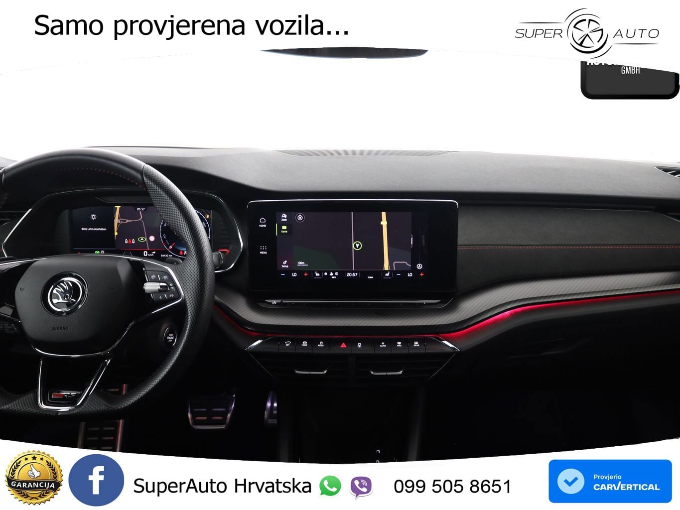 Škoda Octavia Combi RS 2.0 TDI (200 KS) DSG LED+GR SJED+ACC