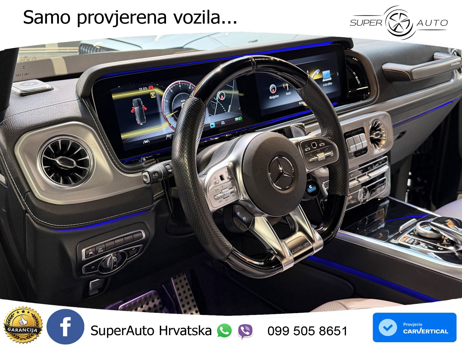 Mercedes AMG G 63 Long V8 (585 KS) 4MATIC 9G-TRONIC AMG SPEEDSHIFT PLUS Manufaktur LED+GR SJED+ACC