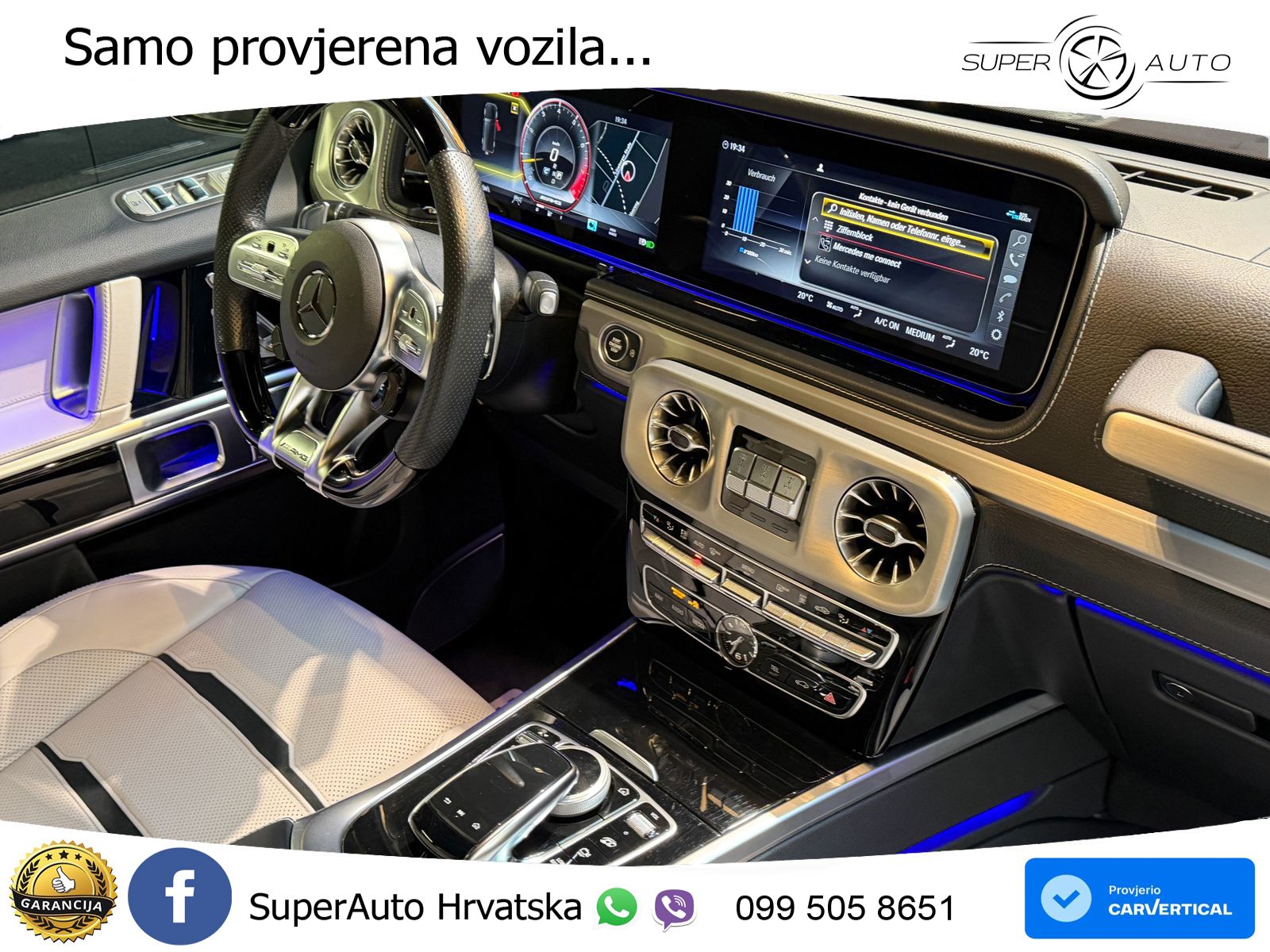 Mercedes AMG G 63 Long V8 (585 KS) 4MATIC 9G-TRONIC AMG SPEEDSHIFT PLUS Manufaktur LED+GR SJED+ACC