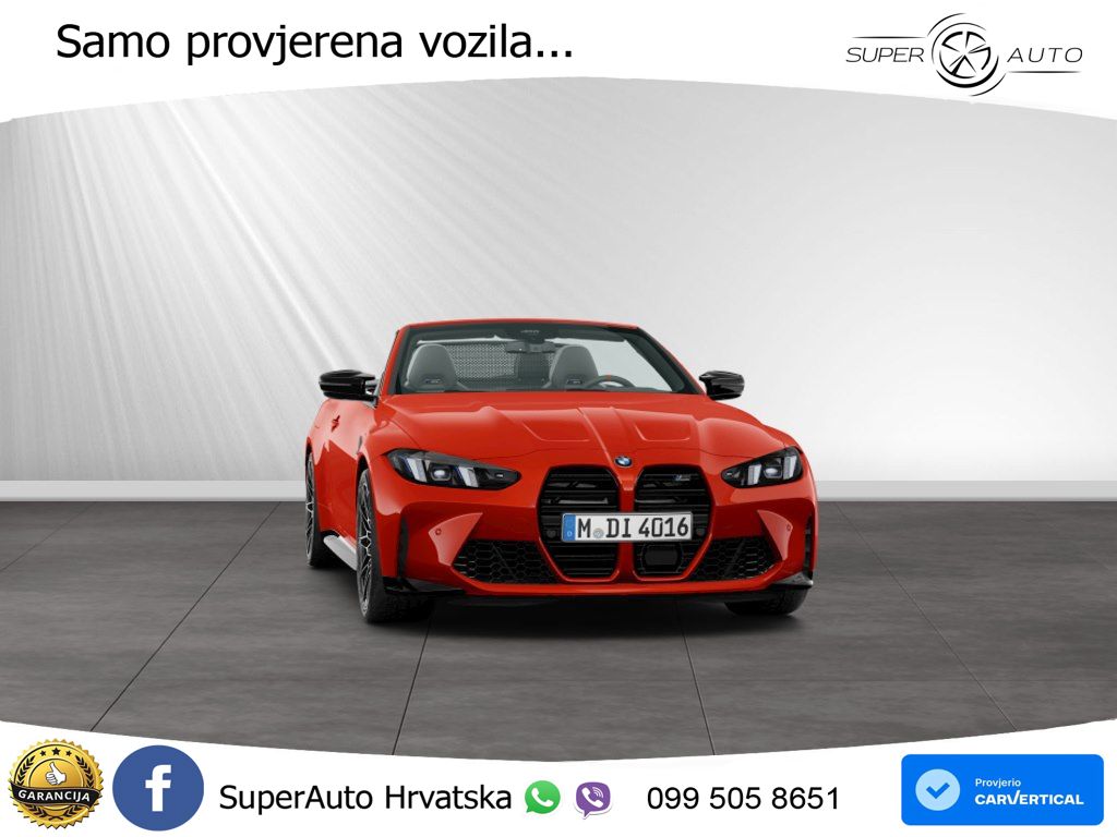 BMW M4 Convertible Competition 3.0 (530 KS) xDrive Steptronic LED+GR SJED+ACC