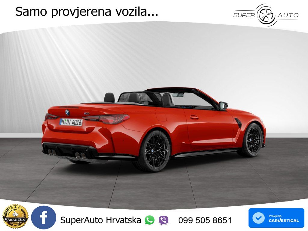 BMW M4 Convertible Competition 3.0 (530 KS) xDrive Steptronic LED+GR SJED+ACC