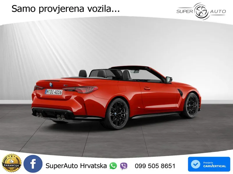 BMW M4 Convertible Competition 3.0 (530 KS) xDrive Steptronic LED+GR SJED+ACC