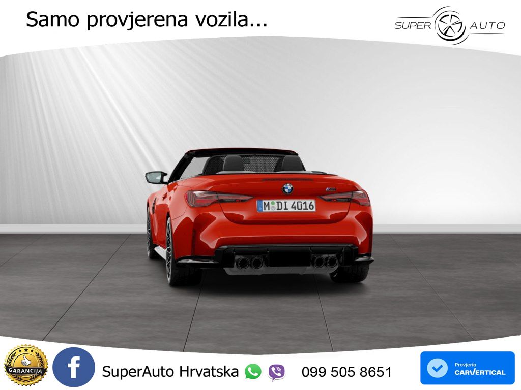 BMW M4 Convertible Competition 3.0 (530 KS) xDrive Steptronic LED+GR SJED+ACC