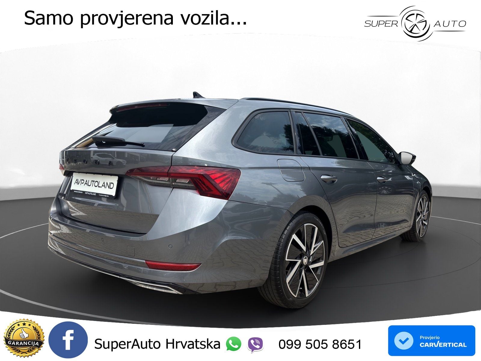 Škoda Octavia Combi 2.0 TSI (190 KS) 4x4 DSG SportLine LED+GR SJED+ACC
