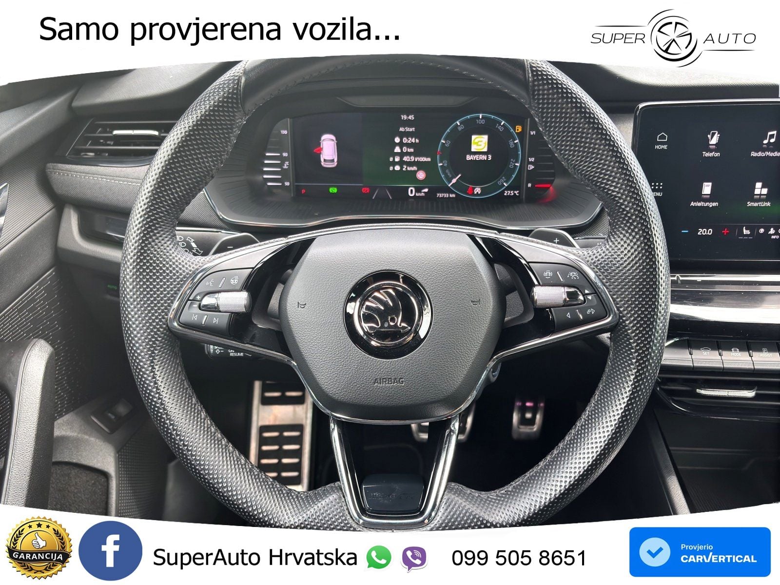 Škoda Octavia Combi 2.0 TSI (190 KS) 4x4 DSG SportLine LED+GR SJED+ACC