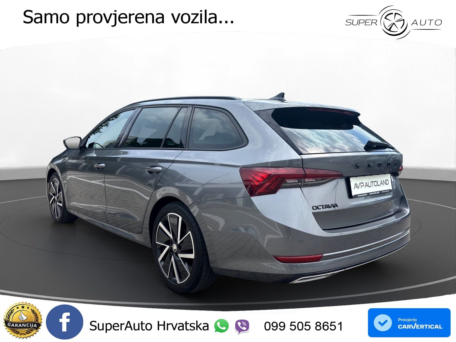 Škoda Octavia Combi 2.0 TSI (190 KS) 4x4 DSG SportLine LED+GR SJED+ACC
