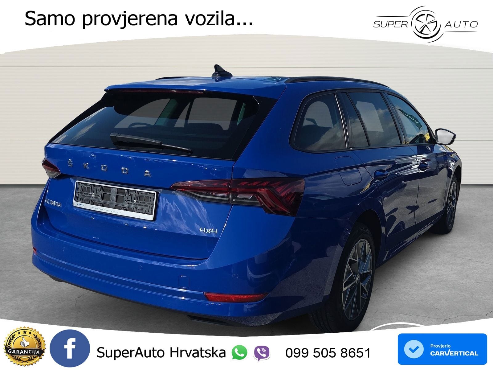 Škoda Octavia Combi 2.0 TDI (150 KS) 4x4 DSG LED+GR SJED+ACC